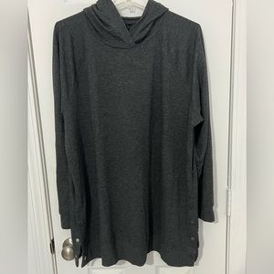 Torrid Grey Hoodie With Side Snaps
